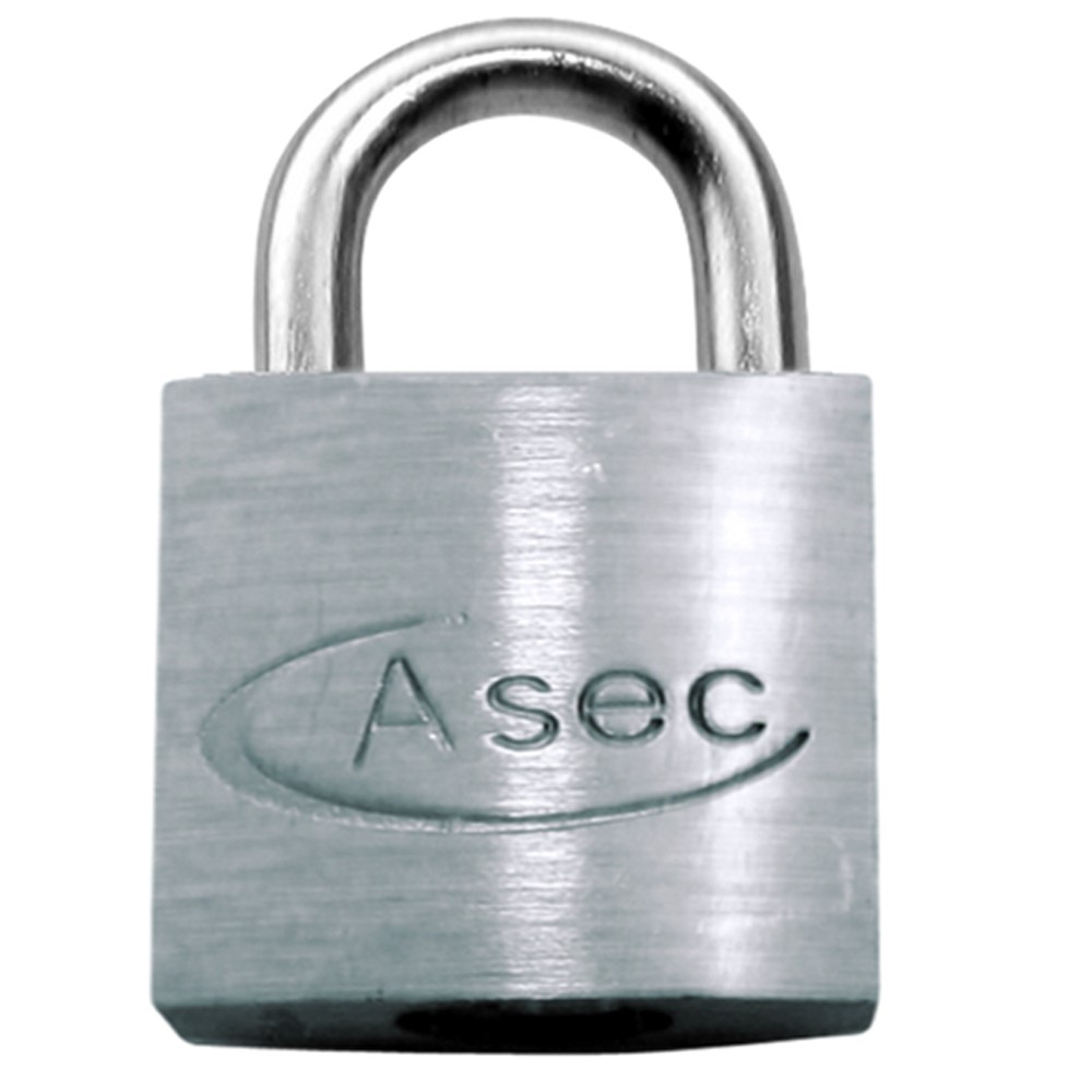 Asec Open Shackle Chrome Finish Padlock KD 60mm
