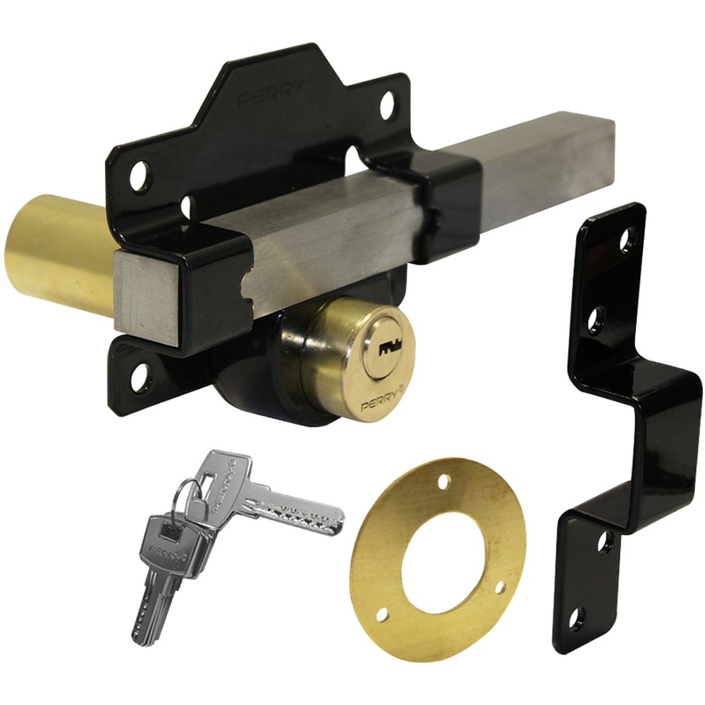 A Perry Double Locking Long Throw Gate Lock 70mm