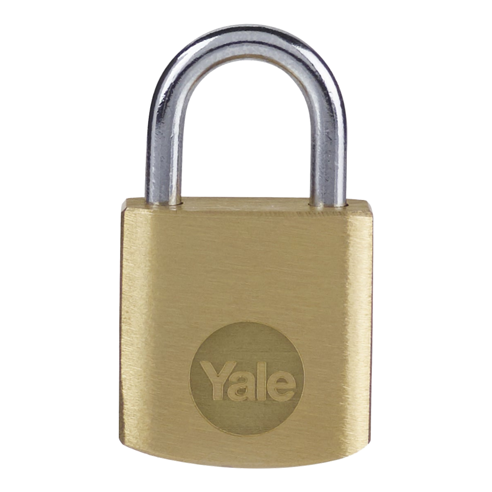 Yale Y110B Brass Open Shackle Padlock 20mm