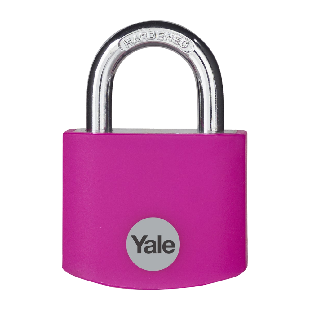 Yale YE3B Aluminium Open Shackle Padlock Pink 32mm