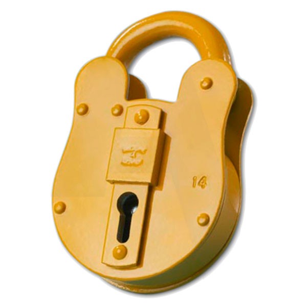 Walsall Fire Brigade Padlock FB14 Yellow Only 