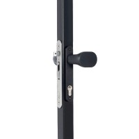 Locinox Gate Handle Set Fixed And/Or Rotating Black