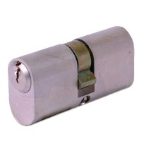 Evva Oval Double Cylinder Nickel Plated
