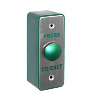 Securefast Narrow Green Dome Exit Button Surface