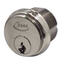 Asec Screw-In Cylinder Satin Chrome