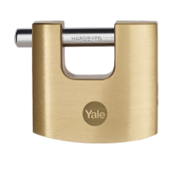 Yale 114B Brass Shutter Padlock 60mm