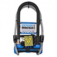 Oxford SHACKLE 14 DUO U-Lock Blue With Cable
