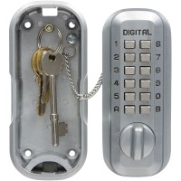 Lockey LKS500 Digital Key Safe Big Satin Chrome