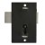 Asec No 145 1 Lever Straight Cup. Lock 57mm BLK KA