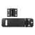Asec Safety Hasp & Staple Black 115mm