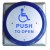 Asec Large Push Plate Exit Button