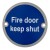 TSS Fire Door Keep Shut Sign Face Fix